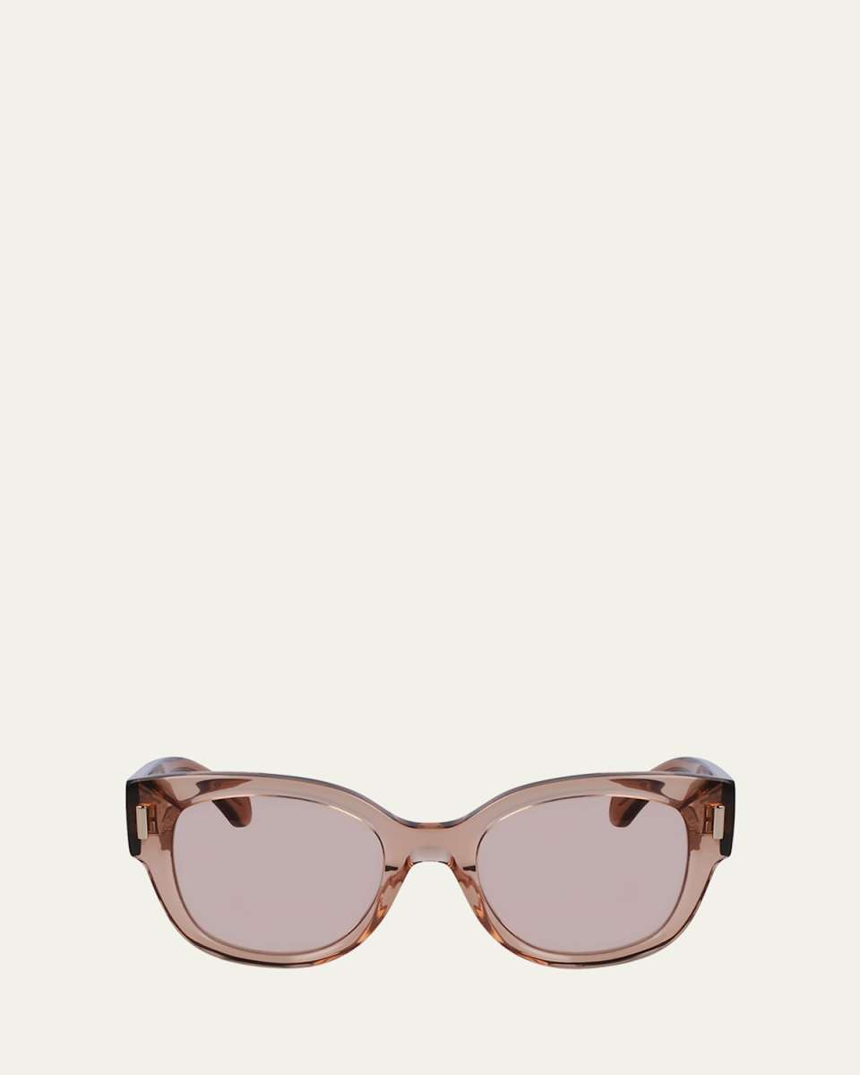 Rivets Acetate Cat-Eye Sunglasses